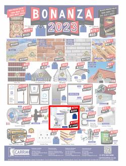 K Carrim Builders Mecca : Bonanza 2023 (30 May - 03 July 2023), page 1