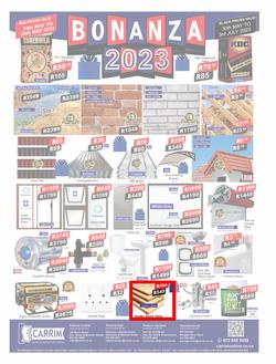 K Carrim Builders Mecca : Bonanza 2023 (30 May - 03 July 2023), page 1