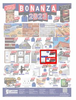 K Carrim Builders Mecca : Bonanza 2023 (30 May - 03 July 2023), page 1