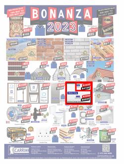 K Carrim Builders Mecca : Bonanza 2023 (30 May - 03 July 2023), page 1