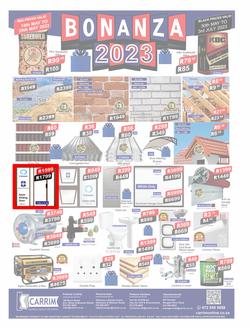 K Carrim Builders Mecca : Bonanza 2023 (30 May - 03 July 2023), page 1