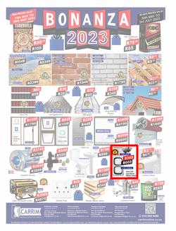 K Carrim Builders Mecca : Bonanza 2023 (30 May - 03 July 2023), page 1