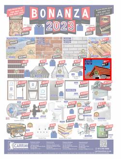 K Carrim Builders Mecca : Bonanza 2023 (30 May - 03 July 2023), page 1