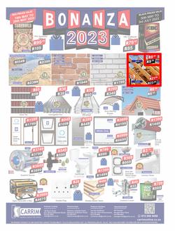 K Carrim Builders Mecca : Bonanza 2023 (30 May - 03 July 2023), page 1