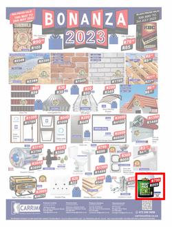K Carrim Builders Mecca : Bonanza 2023 (30 May - 03 July 2023), page 1