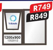 Valuwin Aluminium Window 1200 x 900
