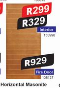 Horizontal Masonite Interior Door