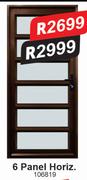 6 Panel Horizontal Door