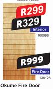 Okume Interior Fire Door