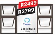 Valuwin Aluminium Windows 2100 x 1500 135252