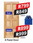 8 Panel Door Full 138241