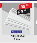 Alina Ceiling Cornice 100 x 95 x 140-Per m