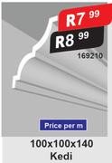 Kedi Ceiling Cornice 100 x 100 x 140-Per M