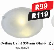 Ceiling Light 300mm Glass