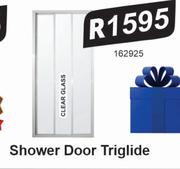 Clear Glass Shower Door Triglide 