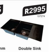 Quartz Double Sink