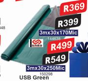 USB Green 3m x 30 x 250 Mic
