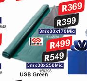 USB Green-3m x 30 x 250 Mic