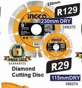 Ingco Diamond Cutting Disc 115mm Dry