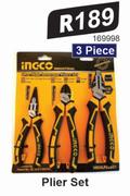 Ingco 3 Piece Plier Set