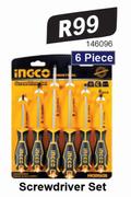 Ingco 6 Piece Screwdriver Set