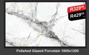 Polished Glazed Porcelain 1800 x 1200-Per Sqm