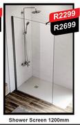Shower Screen 1200mm