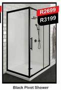 Black Pivot Shower