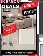 Nano Ivory Polished Porcelain-Per Sqm