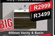 Vanity And Basin-600mm