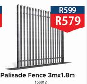 Palisade Fence 3m x 1.8m
