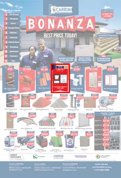 K Carrim Builders Mecca : Bonanza (27 May - 2 August 2021), page 1