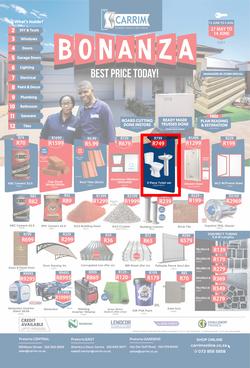K Carrim Builders Mecca : Bonanza (27 May - 2 August 2021), page 1