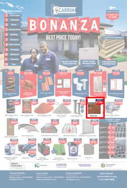 K Carrim Builders Mecca : Bonanza (27 May - 2 August 2021), page 1