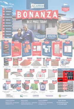 K Carrim Builders Mecca : Bonanza (27 May - 2 August 2021), page 1