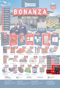 K Carrim Builders Mecca : Bonanza (27 May - 2 August 2021), page 1