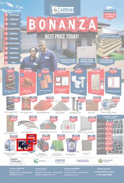 K Carrim Builders Mecca : Bonanza (27 May - 2 August 2021), page 1