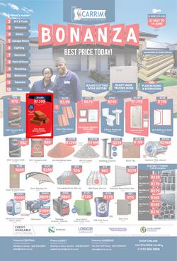 K Carrim Builders Mecca : Bonanza (27 May - 2 August 2021), page 1