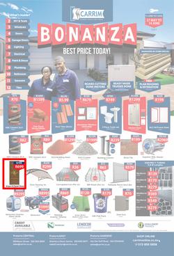 K Carrim Builders Mecca : Bonanza (27 May - 2 August 2021), page 1