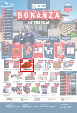 K Carrim Builders Mecca : Bonanza (27 May - 2 August 2021), page 1