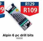 Alpin 6 Pc Drill Bits