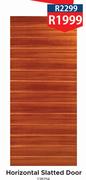 Horizontal Slatted Door