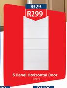 5 Panel Horizontal Door