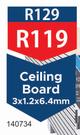 Ceiling Board 3 x 1.2 x 6.4mm