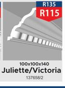 Juliette/ Victoria Ceiling Cornice 8m Pack 100 x 100 x 140