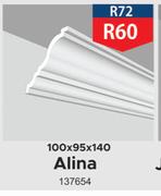 Alina Ceiling Cornice 8m Pack 100 x 95 x 140