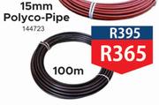 15mm Polyco-Pipe 100m (Black)