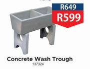 Concrete Wash Trough