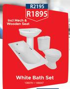 White Bath Set