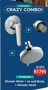 Hansgrohe Shower Mixer + In Wall Body + Shower Head
